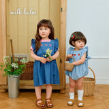 ［milk balm］Strawberry denim one-piece