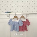 ［milk balm］Ivy check blouse