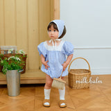 ［milk balm］Ivy check rompers