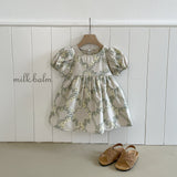 ［milk balm］Rosa embroidery one-piece