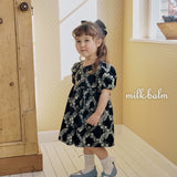 ［milk balm］Rosa embroidery one-piece