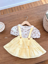 ［ohho］Rose frill puff blouse