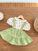 ［ohho］Rose frill puff blouse