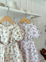 ［ohho］Rose frill puff blouse