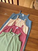 ［ohho］Fruit sleeveless one-piece