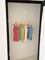 ［ohho］Fruit sleeveless one-piece