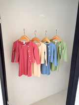 ［ohho］Fruit sleeveless one-piece