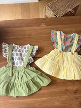 ［ohho］Eyelet shirring suspender sikrt