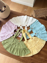 ［ohho］Eyelet shirring suspender sikrt