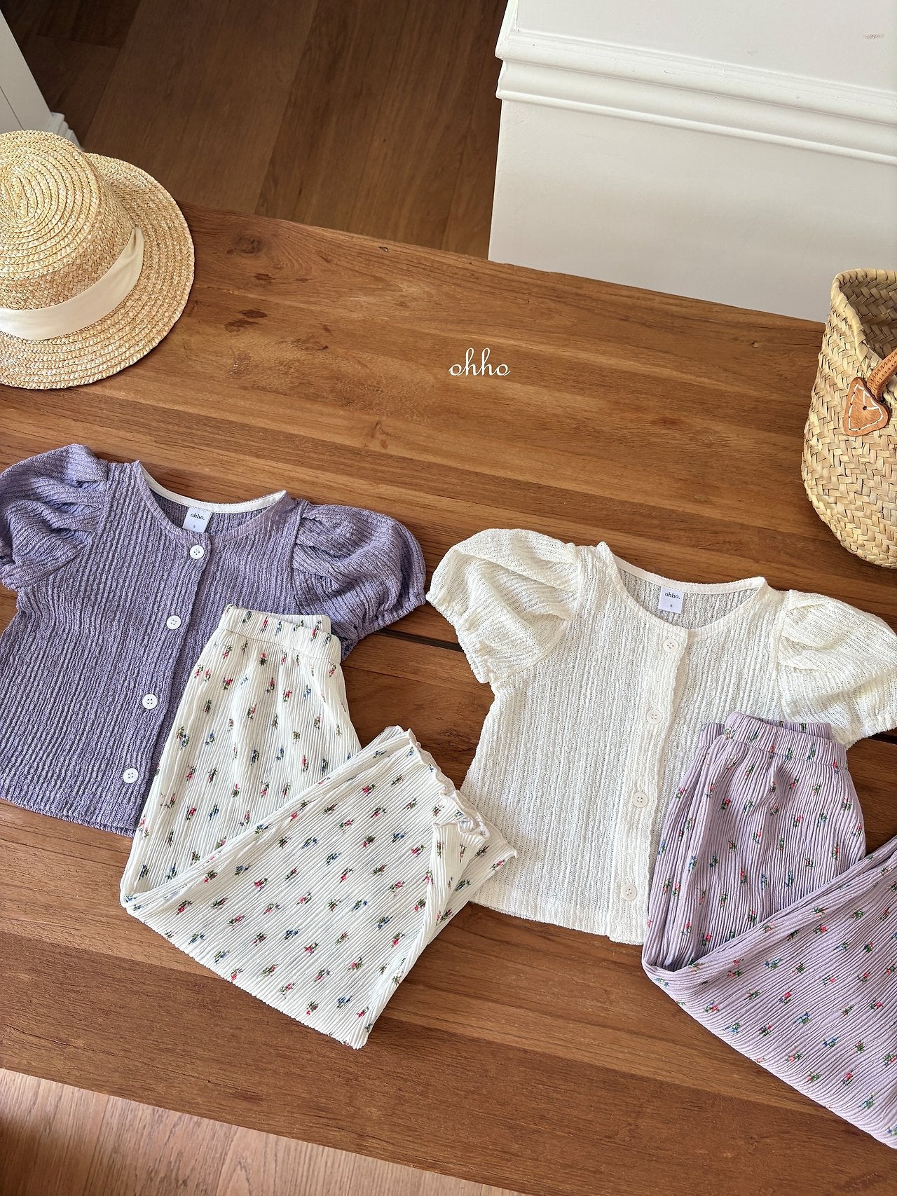 ［ohho］French short cardigan