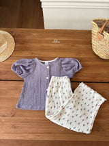 ［ohho］French short cardigan