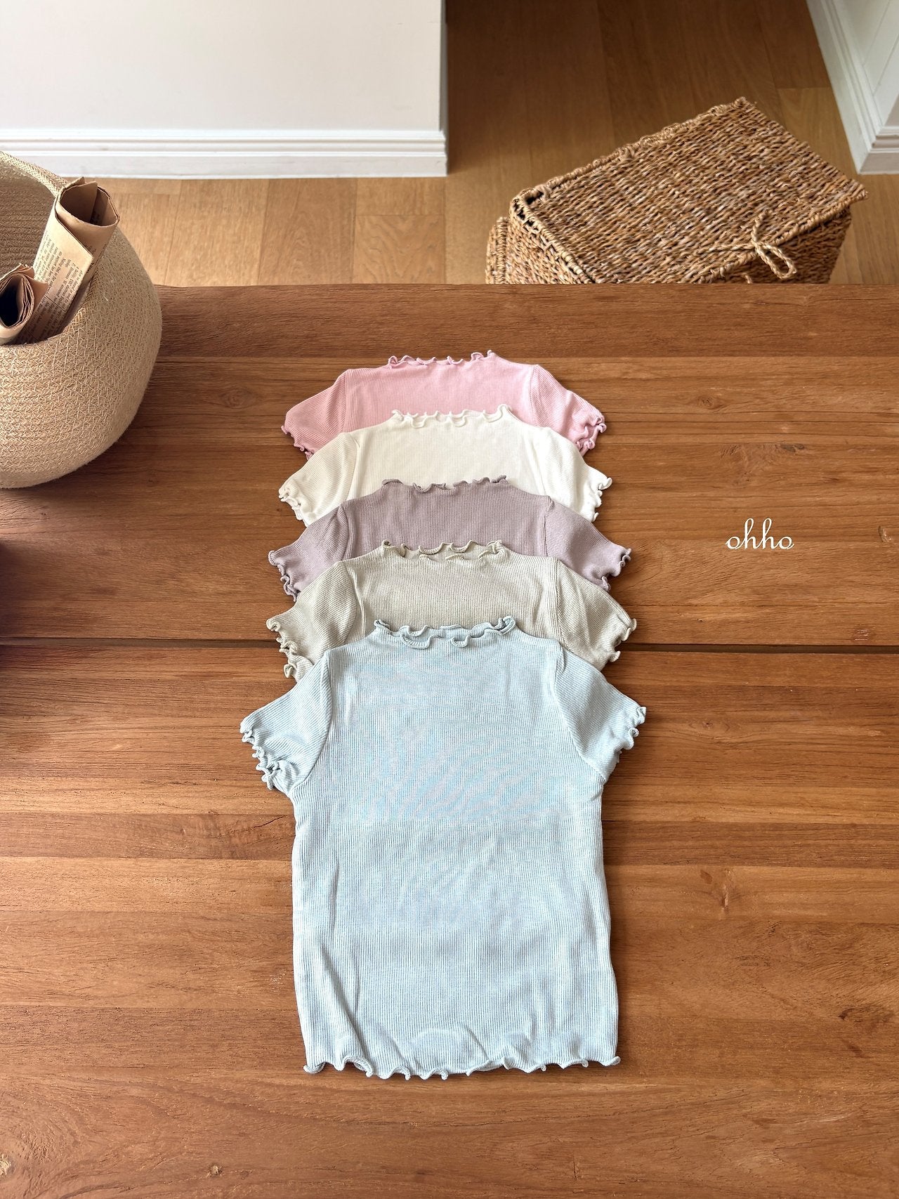 ［ohho］Dove petit mellow tops