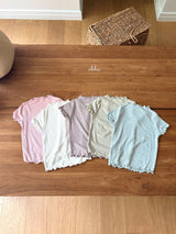 ［ohho］Dove petit mellow tops