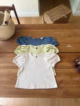 ［ohho］Vanilla puff tops