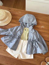 ［ohho］Summer frill windbreaker