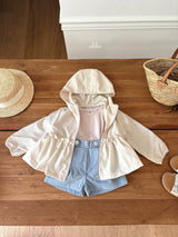 ［ohho］Summer frill windbreaker