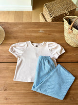 ［ohho］Pepper stripe pants