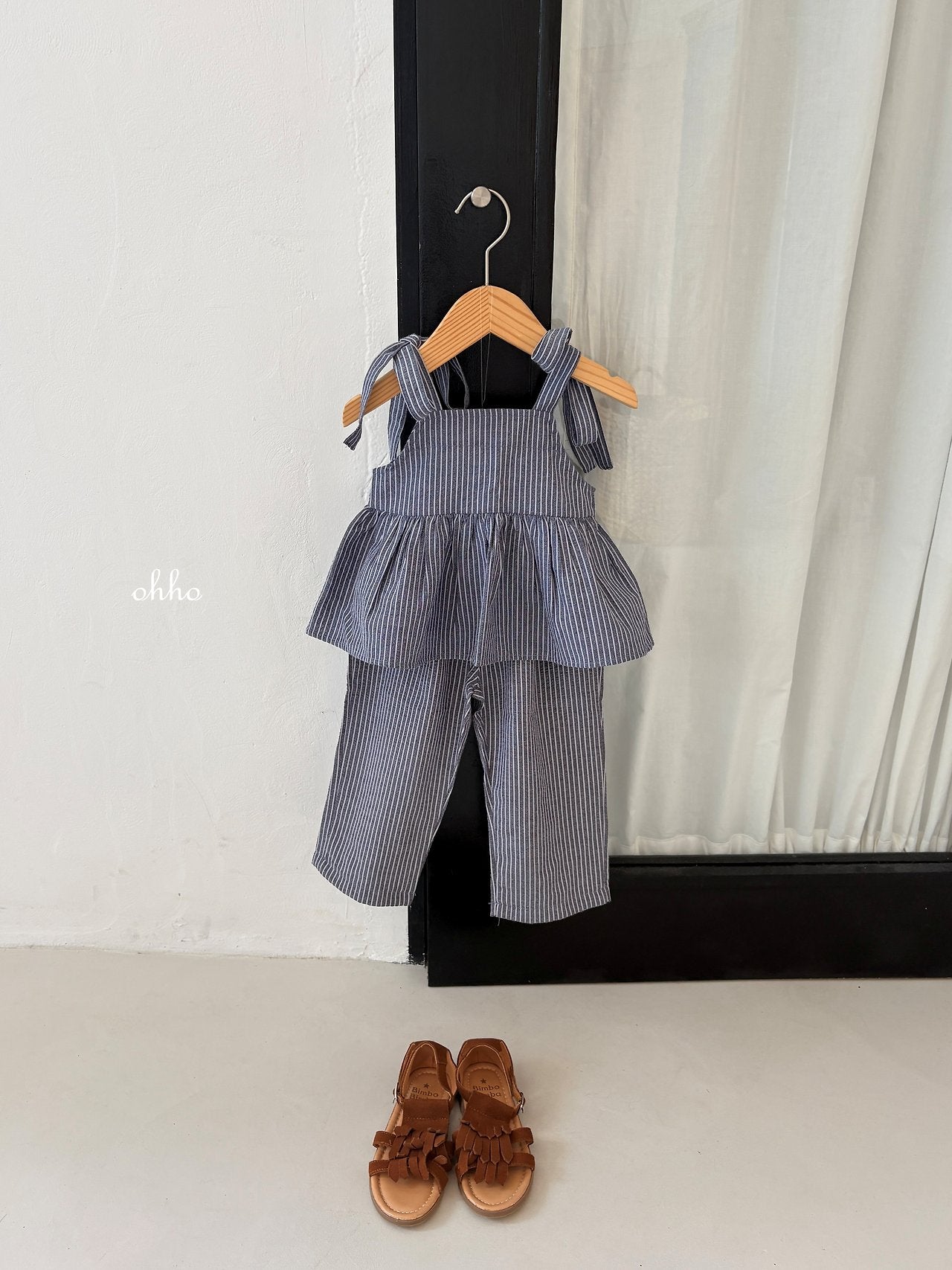 ［ohho］Pepper stripe pants