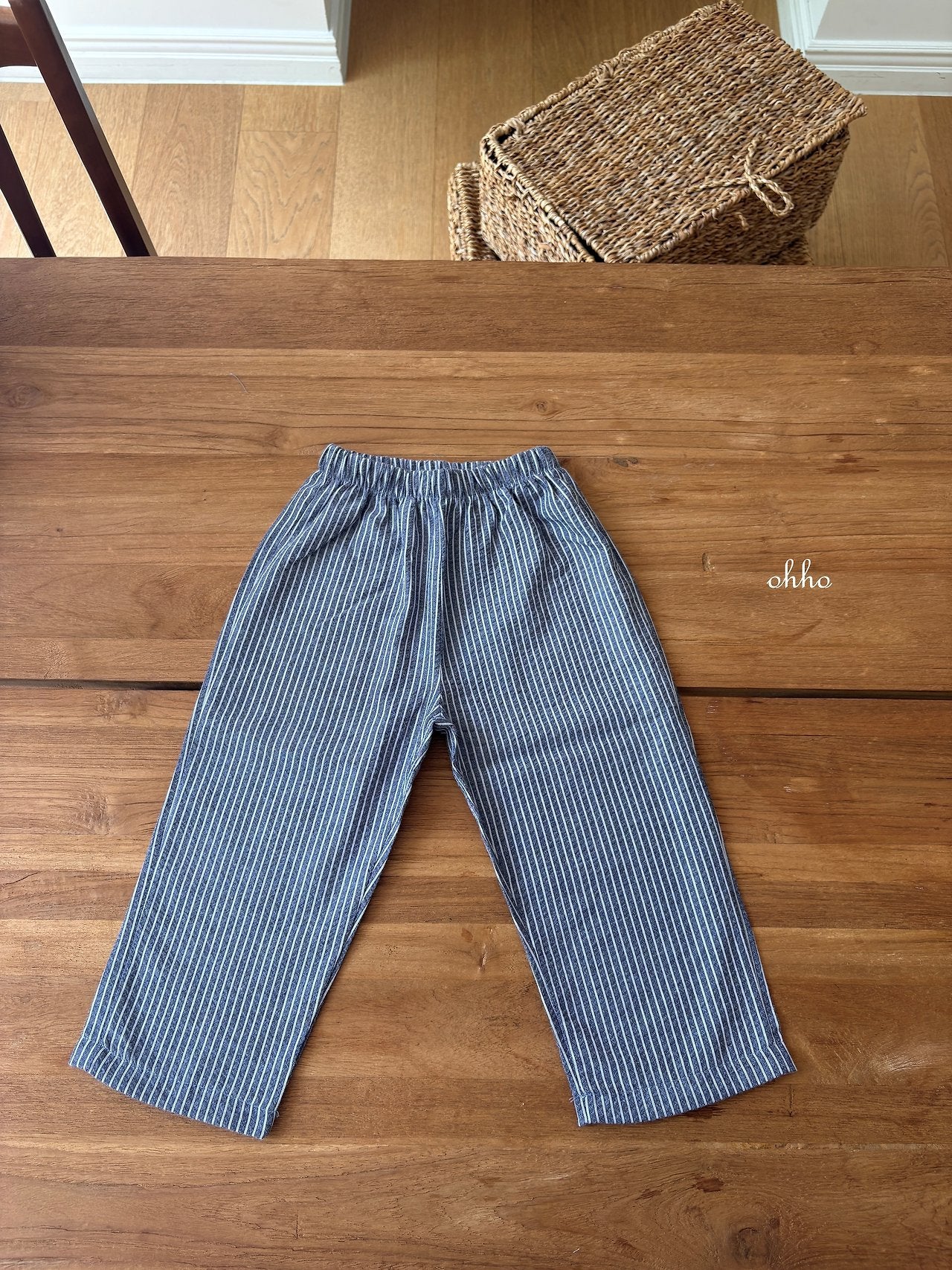 ［ohho］Pepper stripe pants