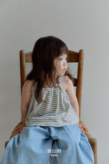 ［BELLOT］Teriel stripe sleeveless tops (baby)
