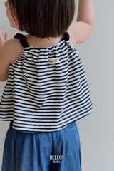 ［BELLOT］Teriel stripe sleeveless tops (baby)