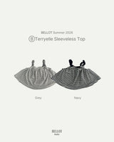 ［BELLOT］Teriel stripe sleeveless tops (baby)