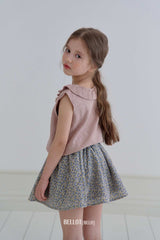 ［BELLOT］Rozy frill knit tops (kids)