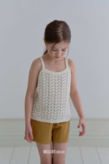 ［BELLOT］Mango knit camisole tops (kids)