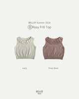 ［BELLOT］Rozy frill knit tops (baby)