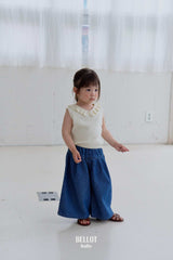 ［BELLOT］Rozy frill knit tops (baby)