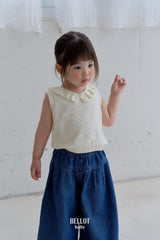 ［BELLOT］Rozy frill knit tops (baby)