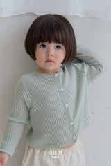 ［BELLOT］Linen rib cardigan (baby)