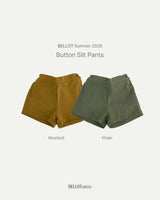 ［BELLOT］Button slit short pants (kids)