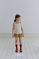 ［BELLOT］Button slit short pants (kids)