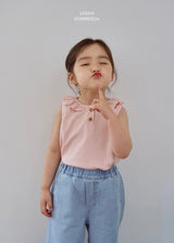 ［LINDO］Veilly frill sleeveless tops
