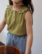 ［LINDO］Veilly frill sleeveless tops