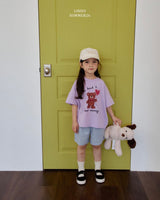［LINDO］Bloom bear tee
