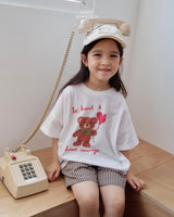 ［LINDO］Bloom bear tee