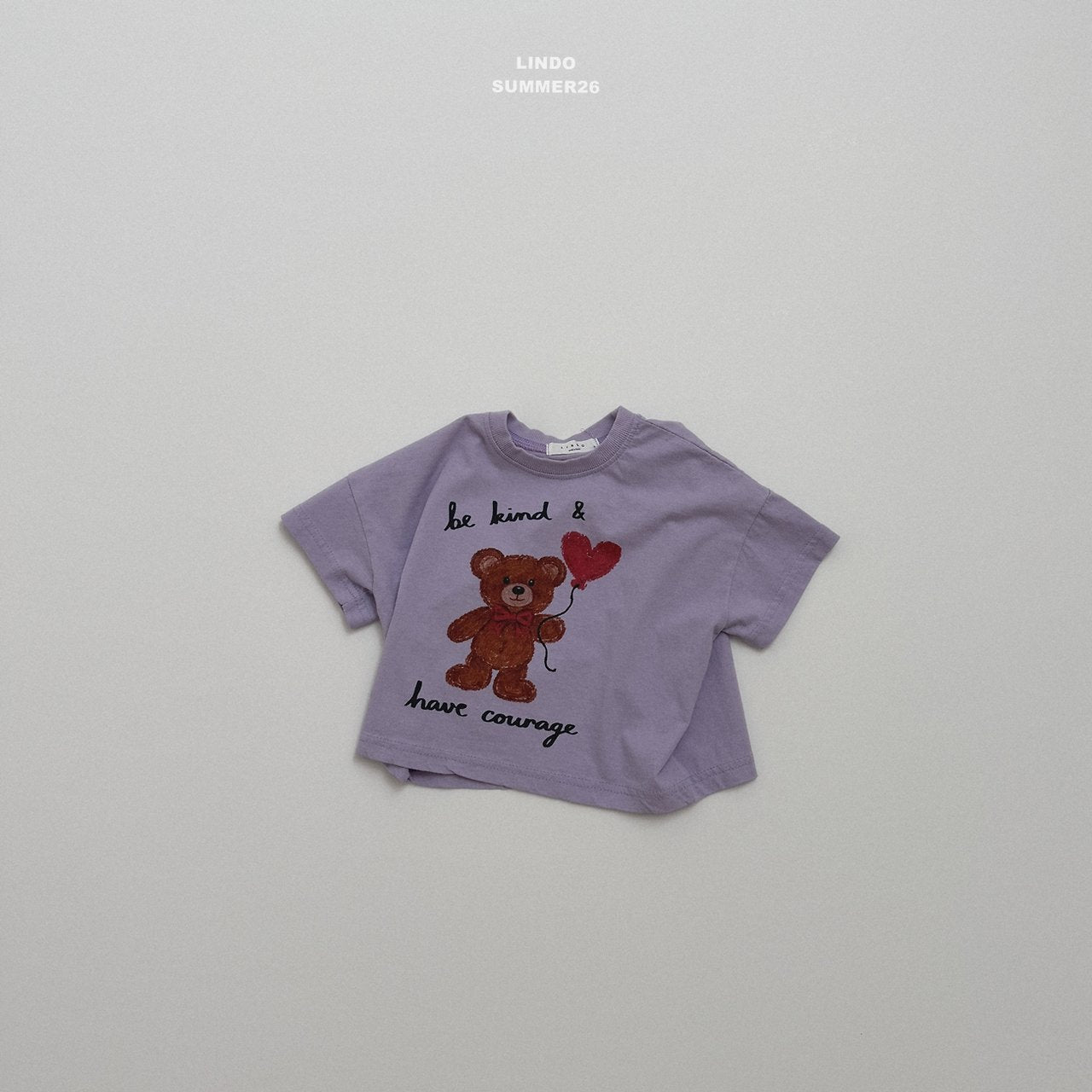［LINDO］Bloom bear tee