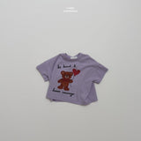 ［LINDO］Bloom bear tee