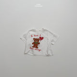 ［LINDO］Bloom bear tee