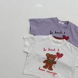［LINDO］Bloom bear tee