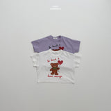 ［LINDO］Bloom bear tee