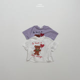 ［LINDO］Bloom bear tee