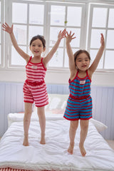 ［LINDO］Pangpang stripe camisole set up