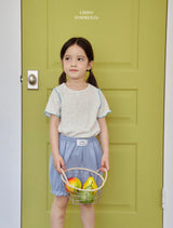 ［LINDO］Sugar star & heart button tee