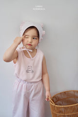 ［LINDO］Stripe frill scarf