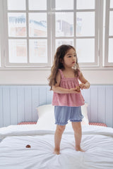 ［LINDO］Soft stripe terry camisole