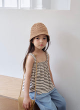 ［LINDO］Soft stripe terry camisole