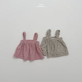 ［LINDO］Soft stripe terry camisole